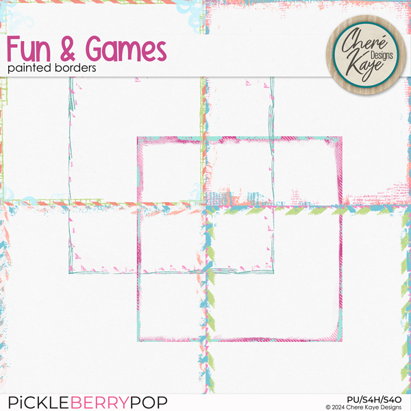 Fun & Games Painted Borders