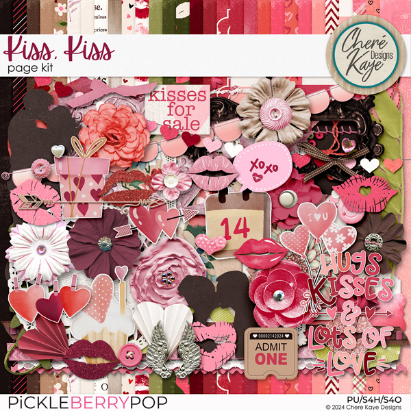 Kiss, Kiss Page Kit by Chere Kaye Designs