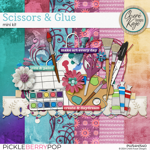 Scissors & Glue Mini Kit by Chere Kaye Designs