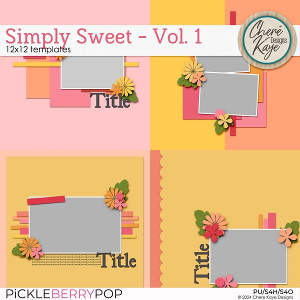 Simply Sweet Volume 1 Templates