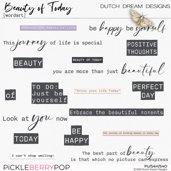Beauty of Today - Wordart