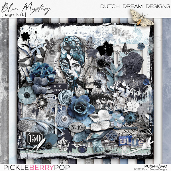 Blue Mystery - Page Kit