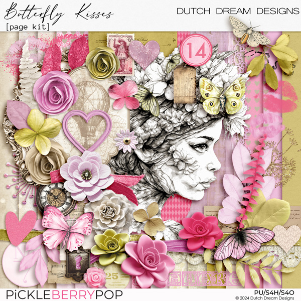 Butterfly Kisses - Page Kit