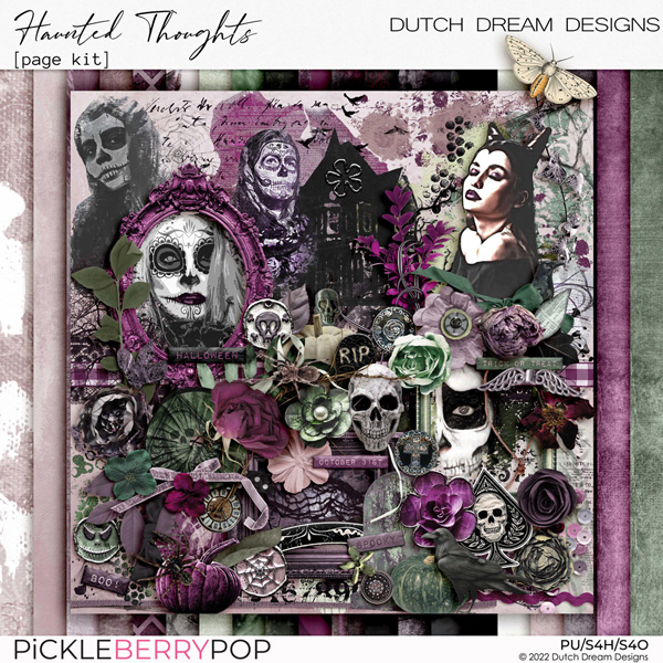 Haunted Thoughts - Page Kit