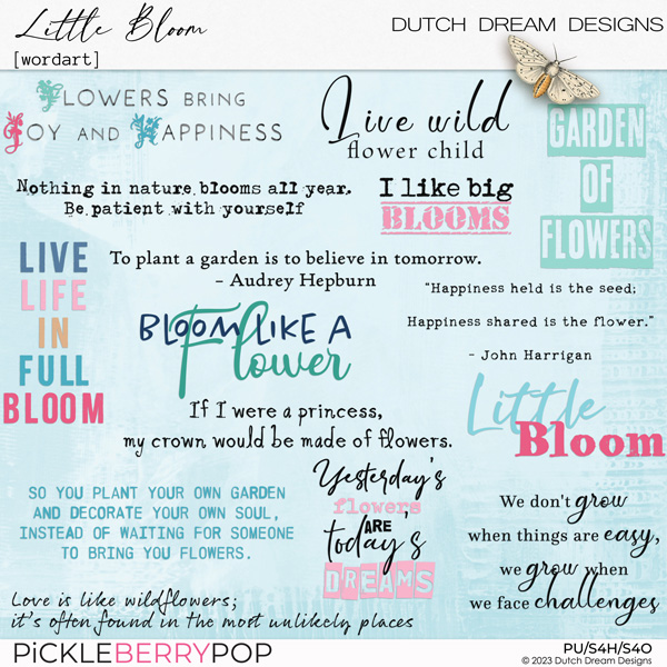 Little Bloom - Wordart