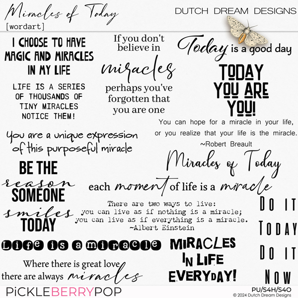 Miracles of Today - Wordart