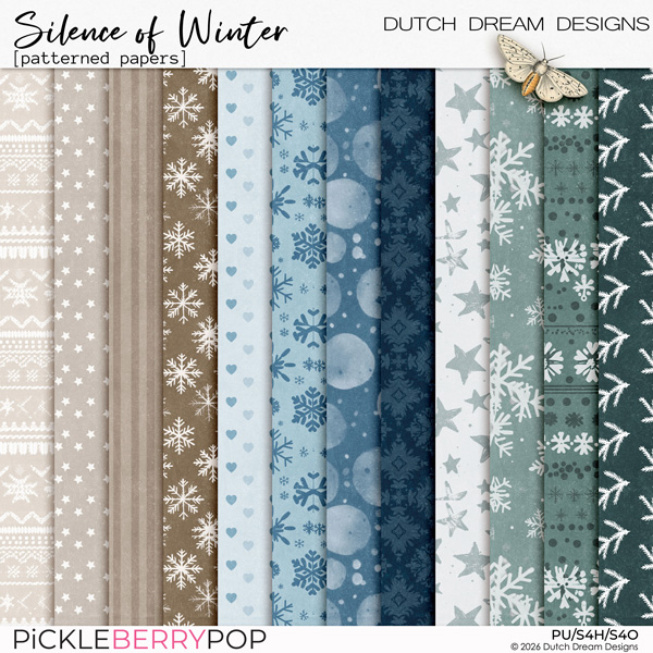 Silence of Winter - Patterned Papers