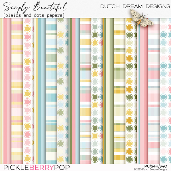 Simply Beautiful - Papers Plaids & Dots
