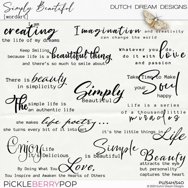 Simply Beautiful - Wordart