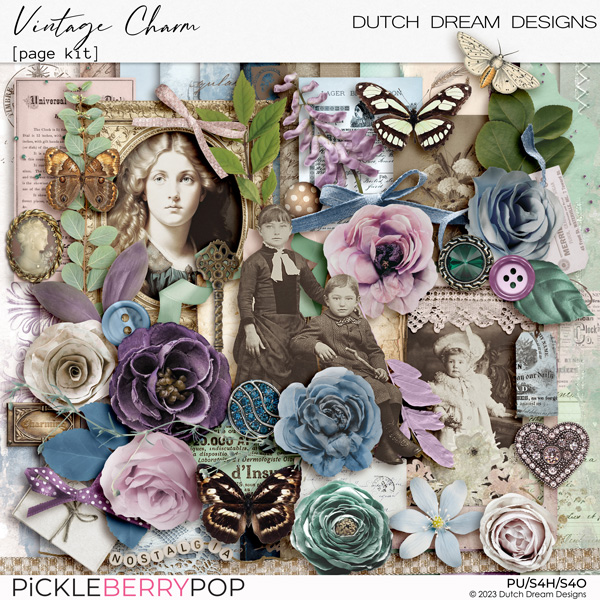 Vintage Charm - Page Kit