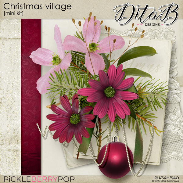 Christmas Village Mini Kit by DitaB Designs