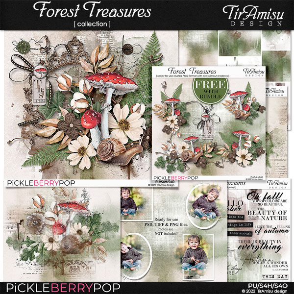 Forest Treasures Bundle Plus Free Gift by TirAmisu design