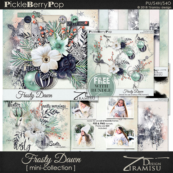 Frosty Dawn ~ Bundle plus FREE GIFT by Tiramisu design  