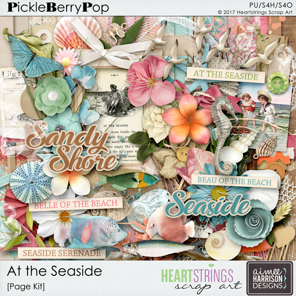 At the Seaside Page Kit