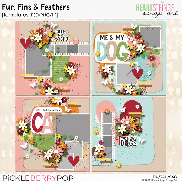 Fur, Fins & Feathers Templates