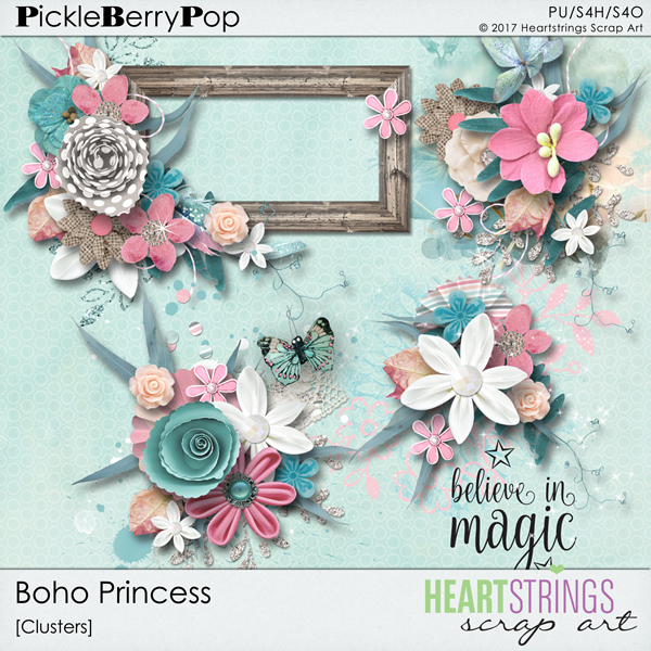 Boho Princess Clusters