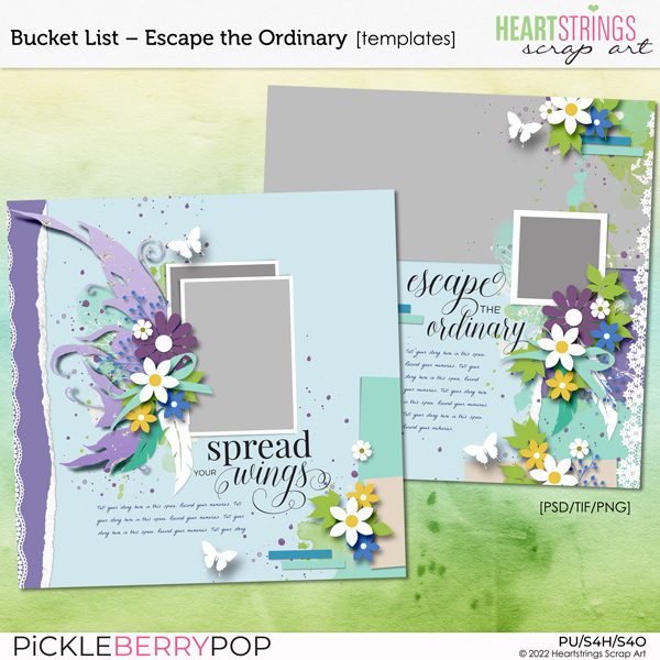 Bucket List – Escape the Ordinary Templates