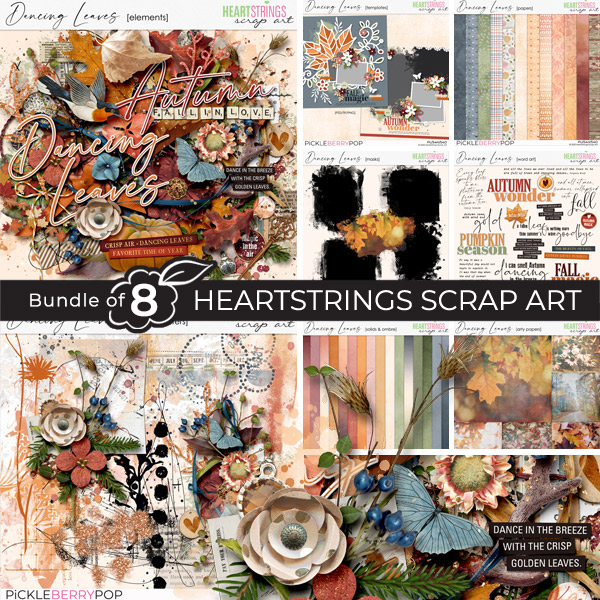 Dancing Leaves : BBD Bundle by Heartstrings Scrap Art