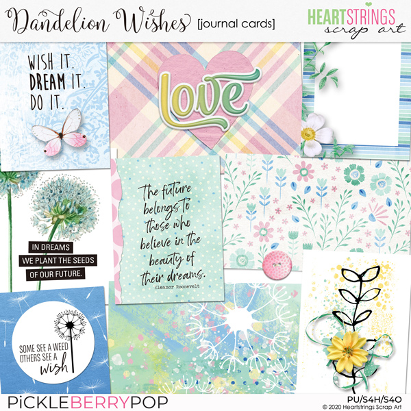 Dandelion Wishes Journal Cards