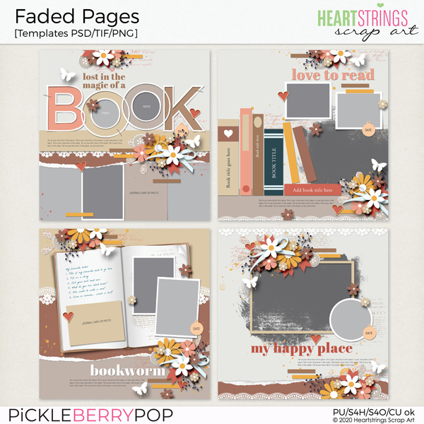 Faded Pages Templates