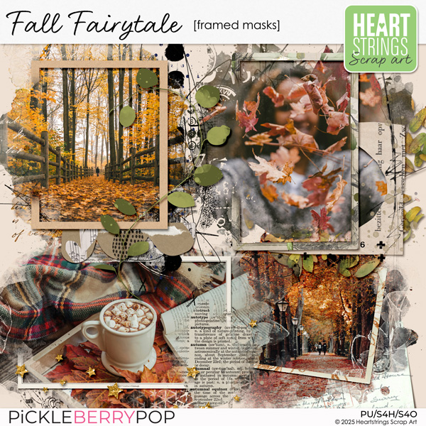 Fall Fairytale Framed Masks