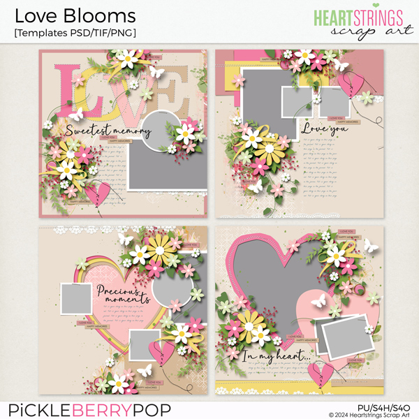 Love Blooms Templates