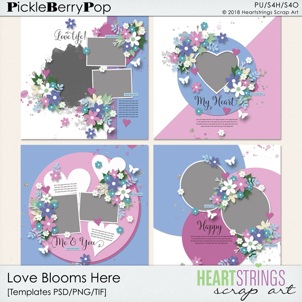 Love Blooms Here Templates