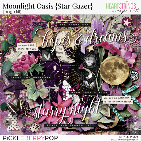 Moonlight Oasis {Star Gazer} Page Kit