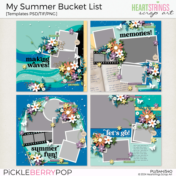 My Summer Bucket List Templates