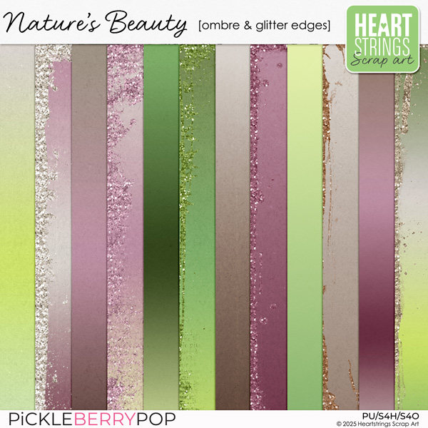 Nature's Beauty Ombre & Glitter Edges