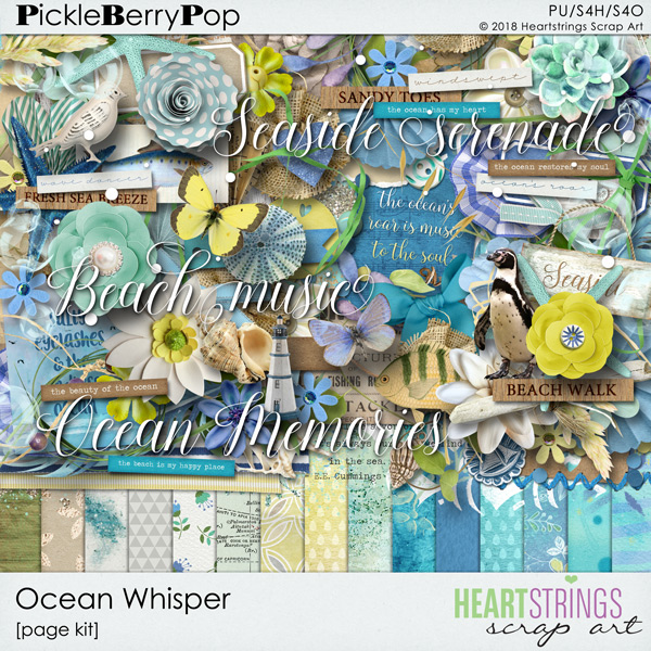 Ocean Whisper Page Kit