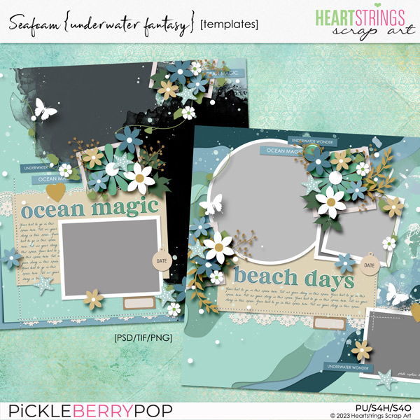 Seafoam {Underwater Fantasy} Templates