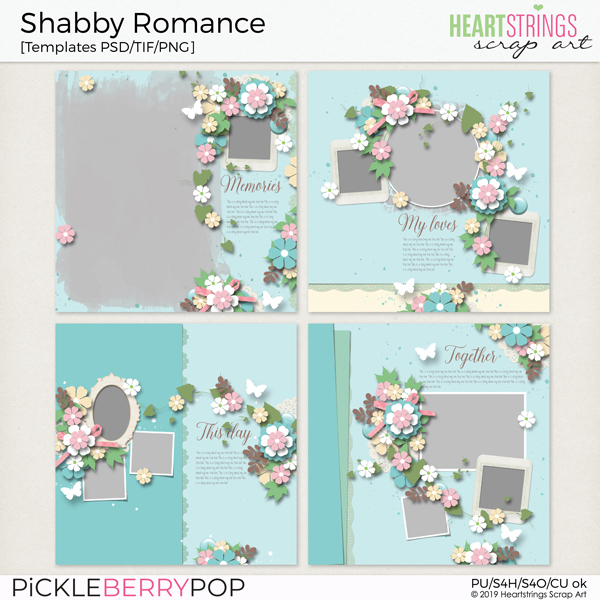 Shabby Romance Templates