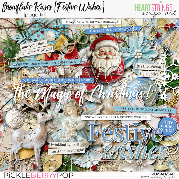 Snowflake Kisses Page Kit