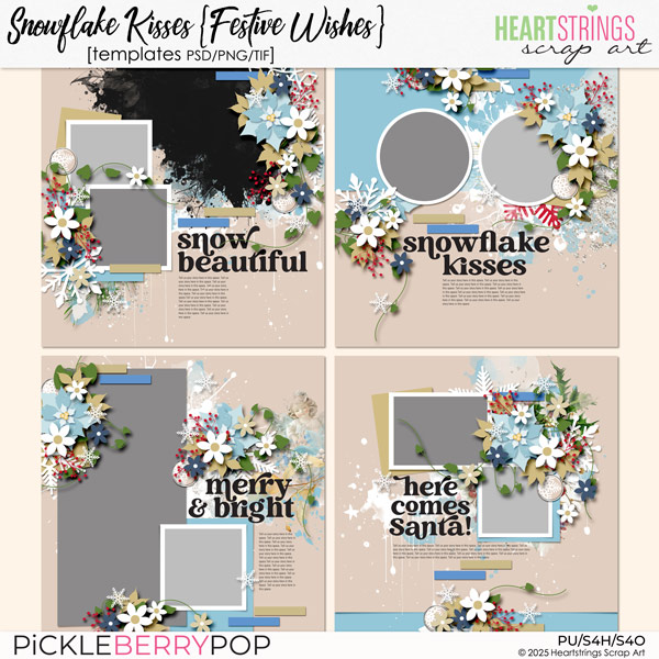 Snowflake Kisses Templates