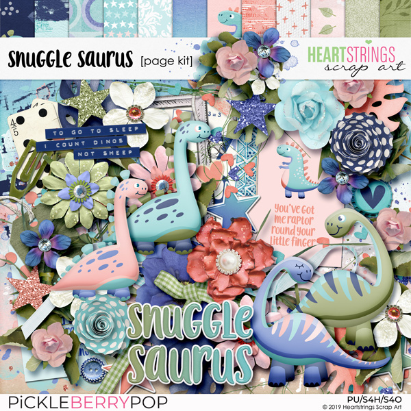 Snuggle Saurus Page Kit