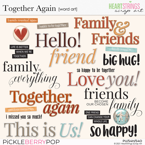 Together Again Word Art