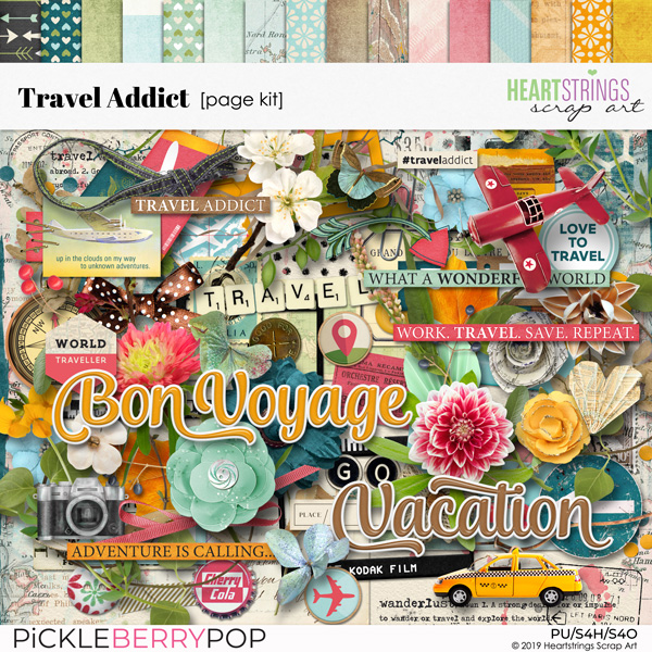 Travel Addict Page Kit