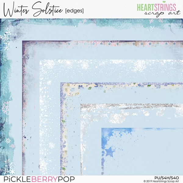 Winter Solstice Edges by Heartstrings Scrap Art