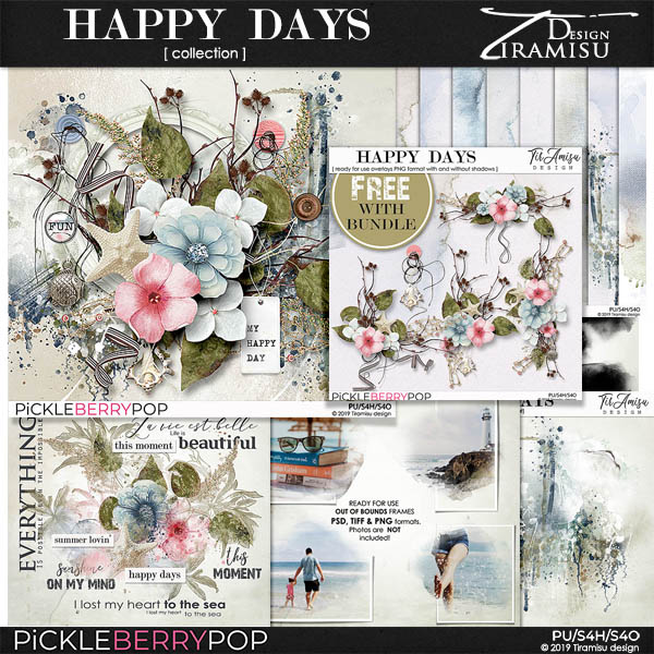 Happy Days Bundle Plus Free Gift  by Tiramisu design  