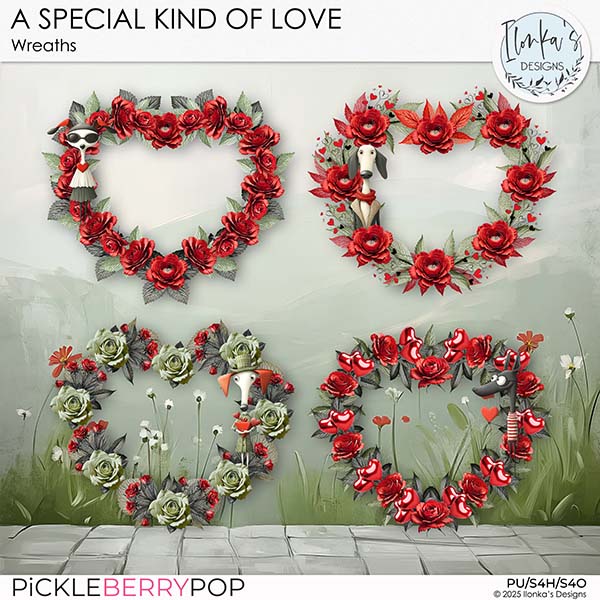 A Special Kind Of Love Wreaths by Ilonka's Designs
