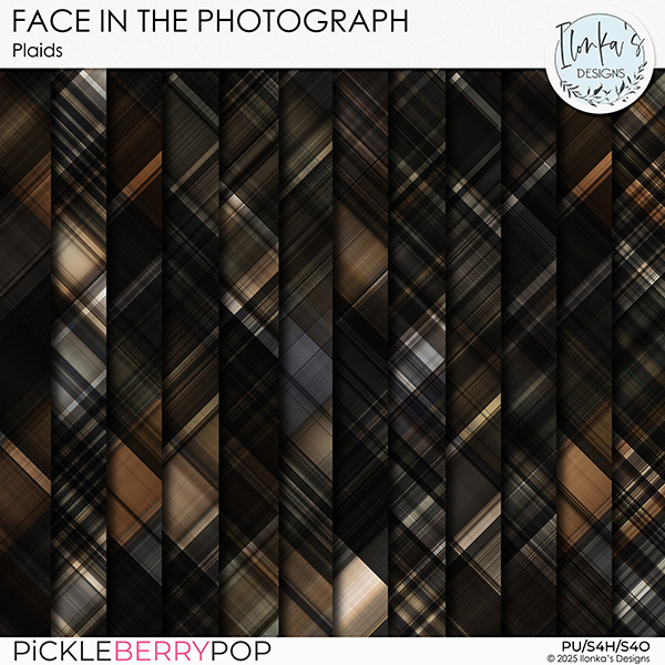 Face In The Photograph Plaids by Ilonka's Designs
