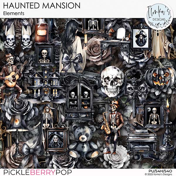 Haunted Mansion Elements by Ilonka's Designs 