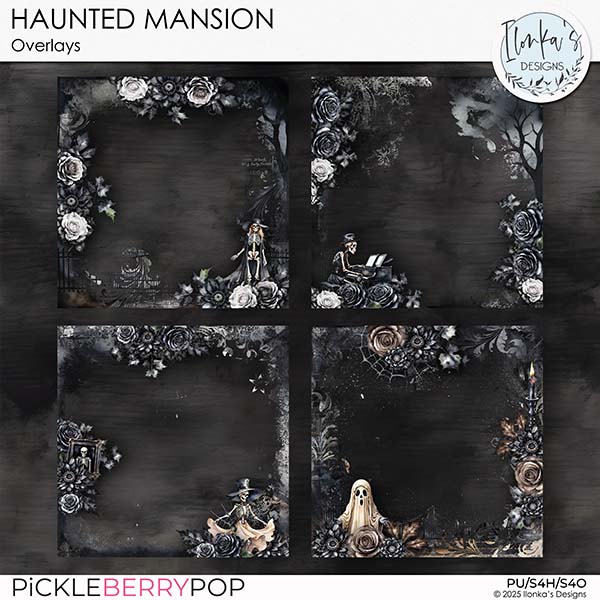 Haunted Mansion Overlays by Ilonka's Designs