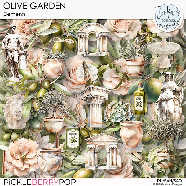 Olive Garden Elements by Ilonka's Designs