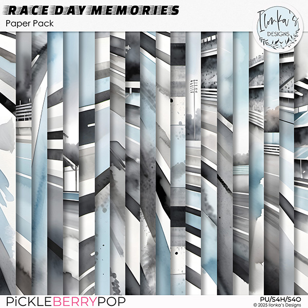 Race Day Memories Paper Pack by Ilonka's Designs