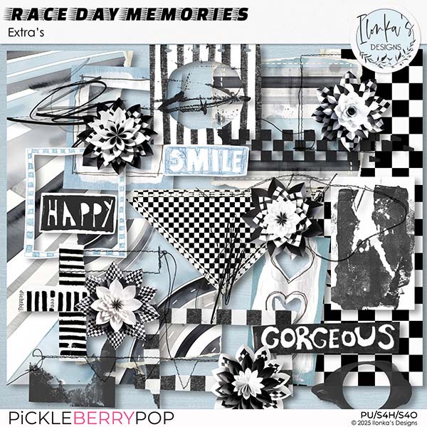 Race Day Memories Extra's by Ilonka's Designs