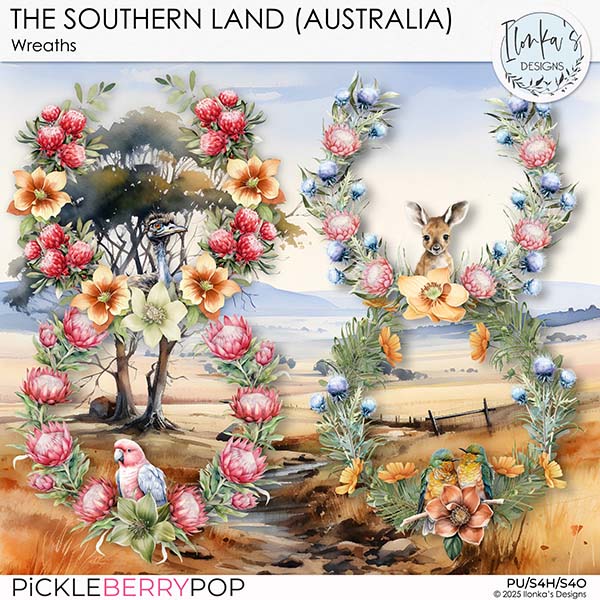 The Southern Land Wreaths by Ilonka's Designs 