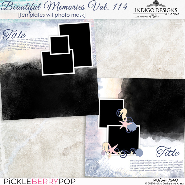 Beautiful Memories Templates Vol.114 by Indigo Design by Anna