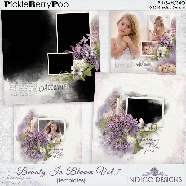 Beauty in Bloom Photo Mask Templates Vol.7